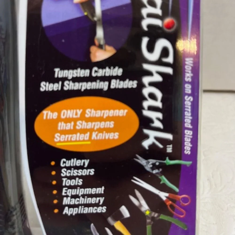 Samurai Shark Tungsten Steel Knife Blade Tool Sharpener Sharpens Everything
